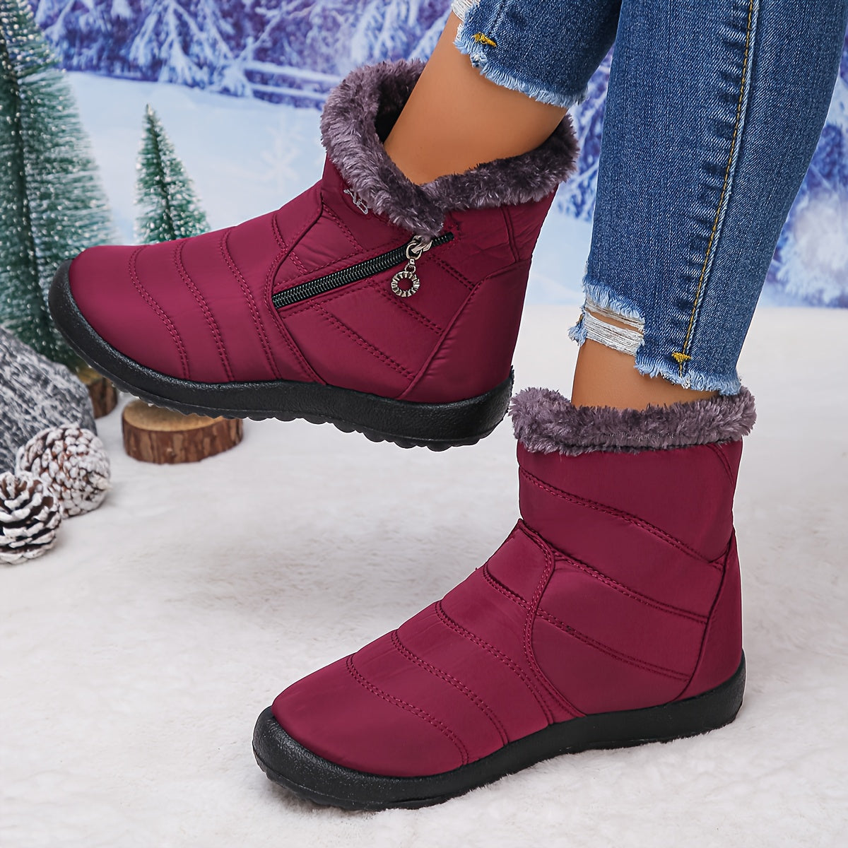 🔥Promotion Dernier Jour 50 % DE RÉDUCTION - Bottes Orthopédiques Imperméables Anti-Dérapantes Hiver Chaud pour Femmes