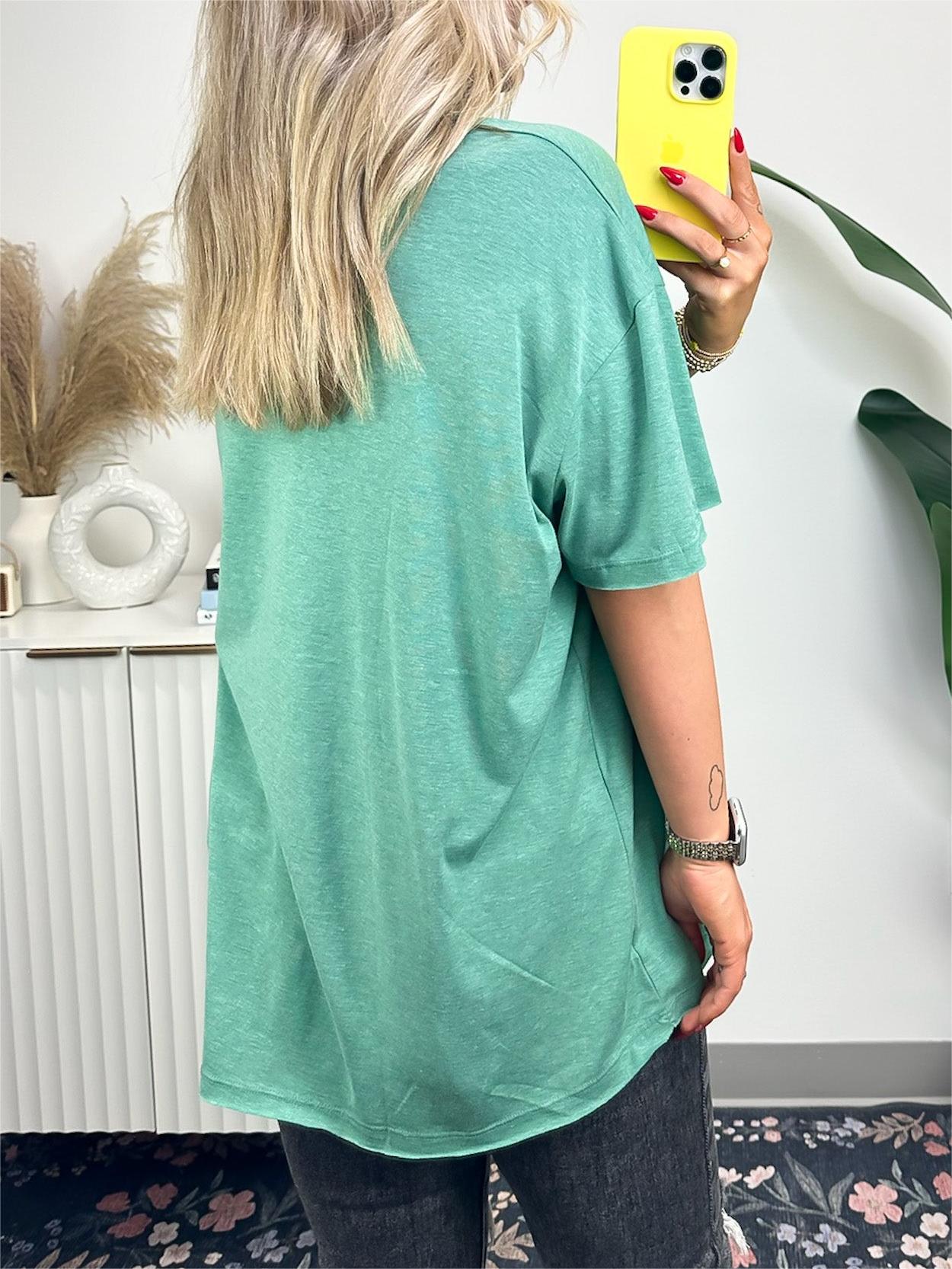 T-shirt ample à bord brut pour femme (achetez-en 3, livraison gratuite)