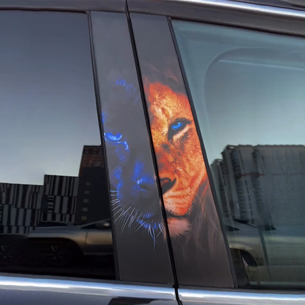 Autocollants de porte de voiture Lion