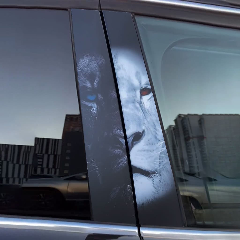 Autocollants de porte de voiture Lion