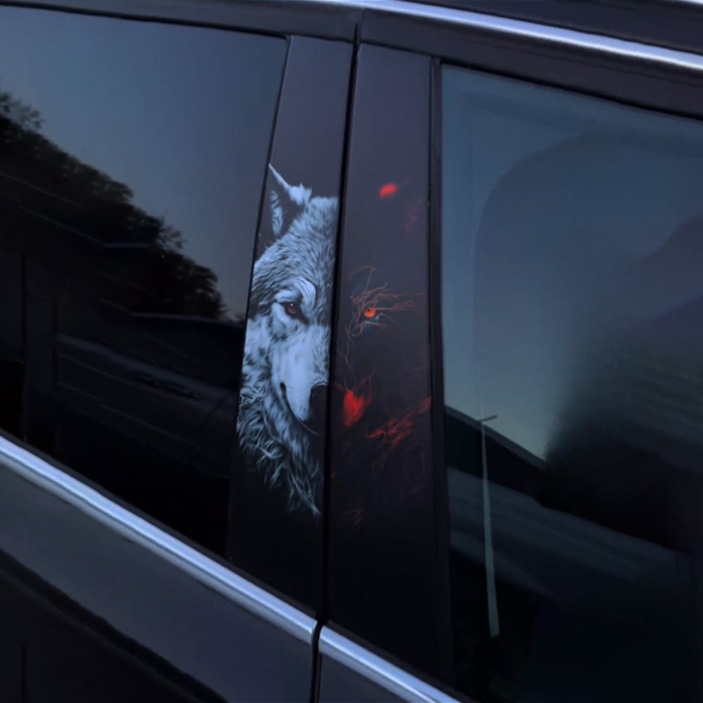 Autocollants de voiture Loup