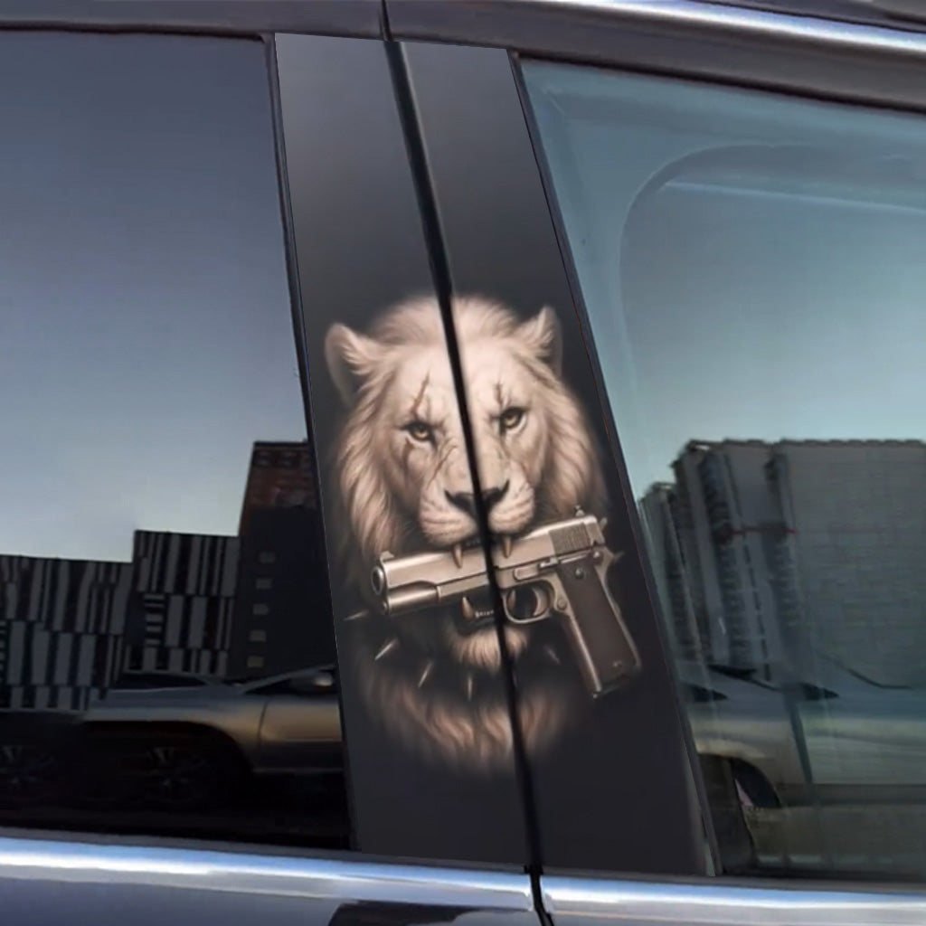 Autocollants de porte de voiture Lion