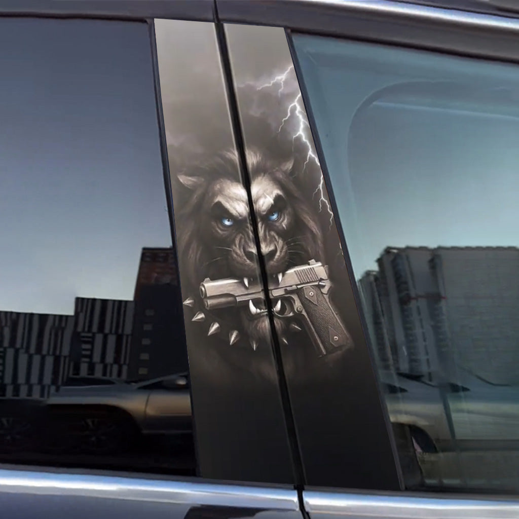 Autocollants de porte de voiture Lion