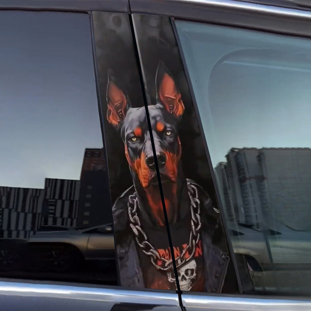 Autocollants de porte de voiture pour chien