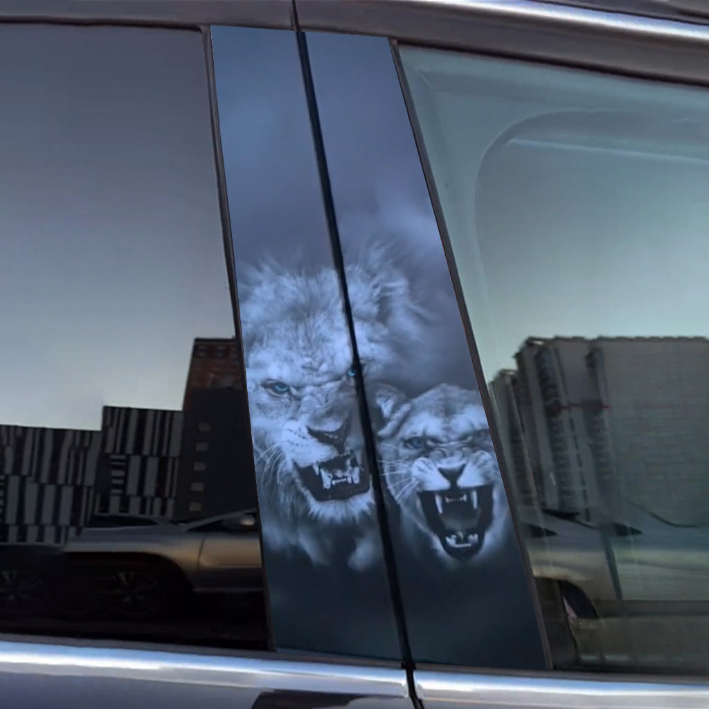 Autocollants de porte de voiture Lion