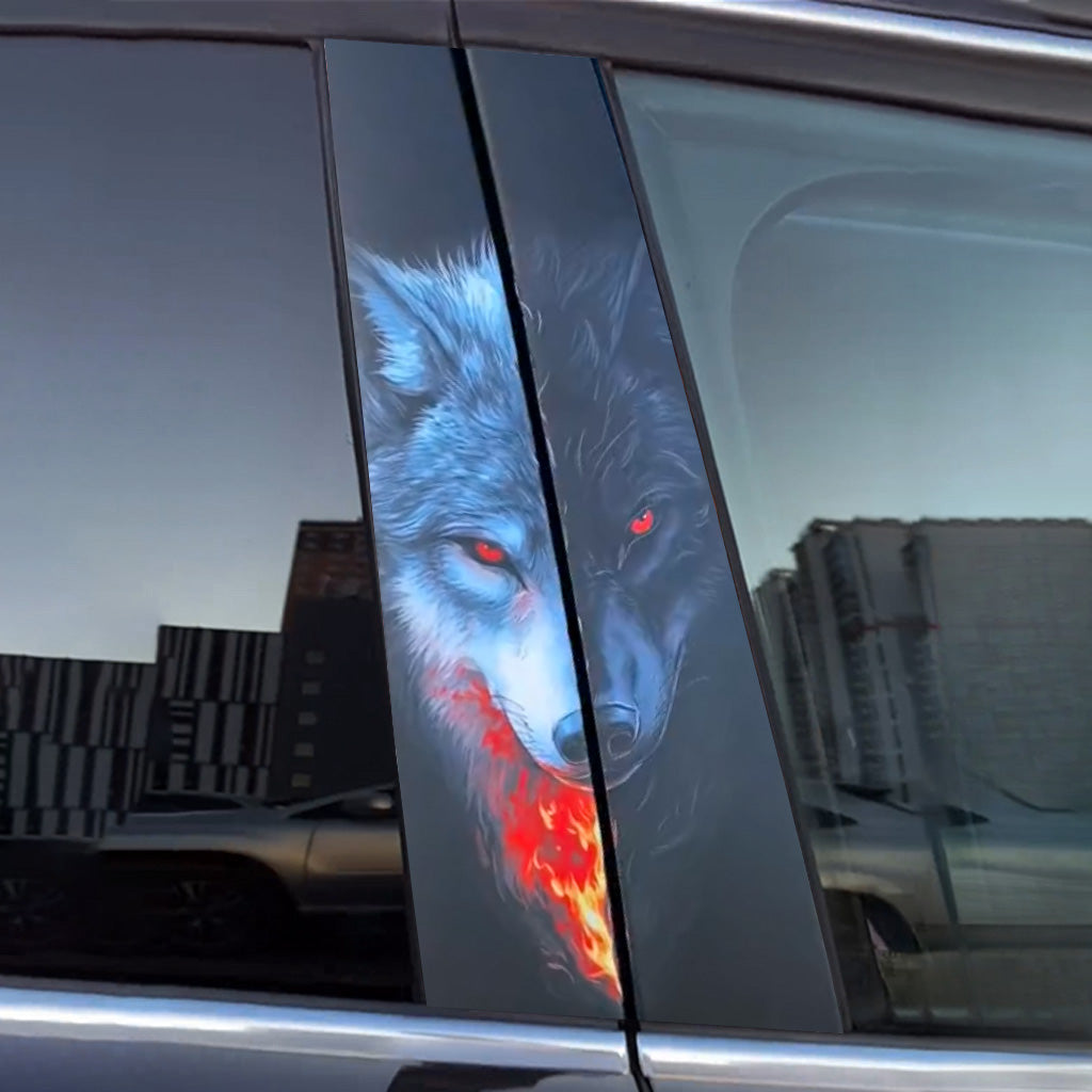 Autocollants de voiture Loup