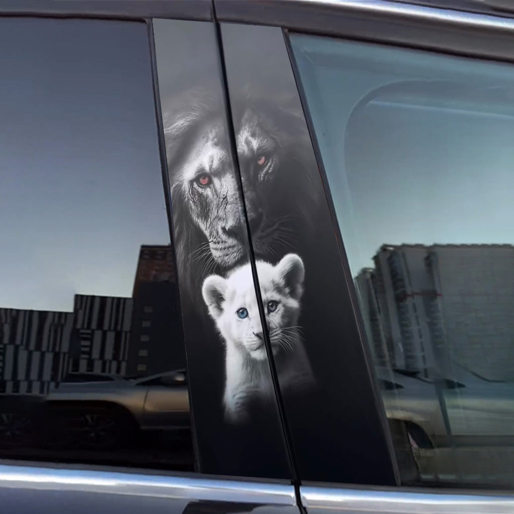 Autocollants de porte de voiture Lion