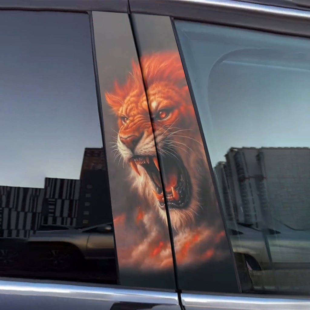 Autocollants de porte de voiture Lion