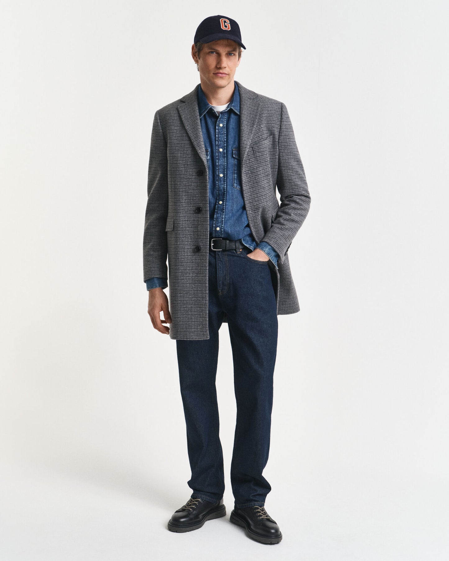 Two-Tone Wool Coat